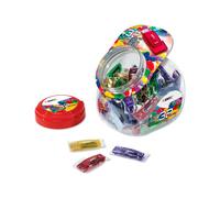 EMTEC C410 Color Mix Candy jar - Clé USB - 32 Go - USB 2.0 - rouge candi, bleu bonbon, jaune bonbon, vert bonbon, violet bonbon (pack de 80)