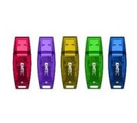 EMTEC - Boîte de 80 Clés USB Gamme C410 Color Mix 2.0, 8Go - Compatibilité Universelle USB 2.0 - Lecture 15Mo/s et Écriture 5Mo/s - Éco-Design - Multicolore