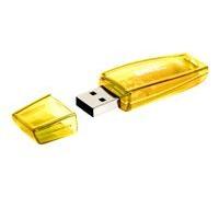 EMTEC Clé USB 2.0 C410 , Mémoire Flash Drive De 16Go, Lecture 5Mb/S, Écriture 15Mb/S, Compatible USB 2.0, USB 3.0, Transparentes Néon Fluo Avec Capuchon , Pack De 3