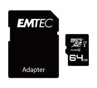 Emtec Carte mémoire Flash SDXC Classe 10 UHS-I avec Adaptateur Doré 64 Go