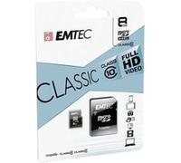 EMTEC Classic - Carte mémoire flash (adaptateur SD inclus(e)) - 8 Go - Class 10 - micro SDHC G