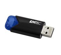EMTEC - Clé USB Gamme B110 Click Easy 3.2, 32Go - Flash Drive Compatibilité Universelle - Très Rapide - Lecture 20Mo/s et Écriture 10Mo/s - Éco-Design - Bleu