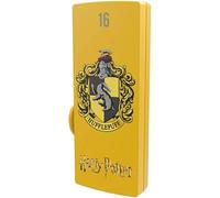 EMTEC, ECMMD16GM730HP04, Clé USB 16 Go Harry Potter Hufflepuff - Design exclusif, vitesse de lecture jusqu'à 15 MB/s, avec 4 tatouages temporaires - Taille : 16 Go, Couleur : Hufflepuff