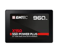 EMTEC - Disque Dur SSD Interne 2,5" - SATA - Collection X150 Power Plus - 3D NAND - 960Go - 10x Plus Rapide qu’un Disque Dur Classique - Ultra-Performant