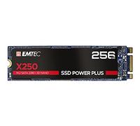 EMTEC - Disque Dur SSD Interne M.2 2280 SATA - Collection X250 Power Plus - 3D NAND - 256Go - 10x Plus Rapide qu’un Disque Dur Classique - Ultra-Performant