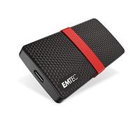 EMTEC - Disque SSD Externe Portable - 3.2 Gen1 - Collection X200 Power Plus - 3D NAND - 128 Go - Ultra-Performant - Format Poche - Coque Plastique 100% Recyclé