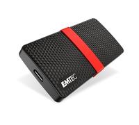 EMTEC - Disque SSD Externe Portable - 3.2 Gen1 - Collection X200 Power Plus - 3D NAND - 512 Go - Ultra-Performant - Format Poche - Coque Plastique 100% Recyclé