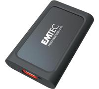 EMTEC Disque SSD Externe X210 Elite 2To - Disque Dur SSD Rétrocompatible USB 3.2 Gen1 et 2.0 - Technologie 3D NAND Flash - Câble USB-C 3.2 Gen2 vers USB-A et Coque de Protection Silicone Inclus