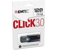 Emtec ECMMD16GB103 - Clé USB - 3.0 (3.1) - Série Design - Collection Click B100 - 128 Go Gris Foncé - performance 100Mo/s avec logiciel de sécurité