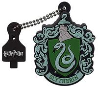 EMTEC, ECMMD16GHPC02, Clé USB 16 Go Slytherin - Design exclusif Harry Potter en gomme souple, vitesse de lecture 15MB/s, écriture 5MB/s, avec support intégré - Taille : 16 Go, Couleur : Slytherin