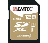 Emtec Carte SD ECMSD128GHC10GP 128 Go Classe 10 UHS‑I U1 avec adaptateur Noir