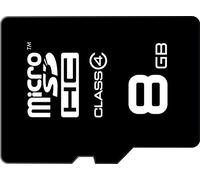 EMTEC ECMSDM8GHC4 - Carte micro SDHC - Classe 4 - Gamme Elite Silver - avec adaptateur de Performance - 8 Go