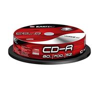 Emtec ekoc 80801052cbn Boîte de 10 DVD-R (52 x 700 Mo, Vitesse Cake CD)