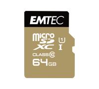 EMTEC Elite Gold - carte mémoire flash - 64 Go - micro SD