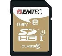 EMTEC Gold+ - Carte mémoire flash - 8 Go - Class 10 - SDHC - or Or G