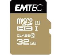 EMTEC Gold+ - Carte mémoire flash (adaptateur SD inclus(e)) - 32 Go - Class 10 - micro SD - or Or G