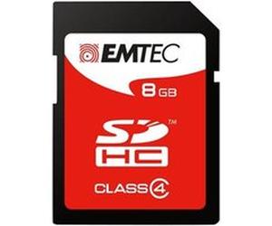 EMTEC Jumbo Super - Carte mémoire flash - 8 Go - Class 4 - SDHC Rouge G