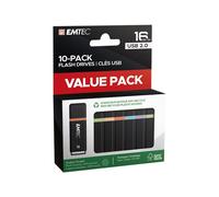 EMTEC K100 - Clé USB - 16 Go - USB 2.0 (pack de 10)