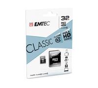 Emtec Carte microSD SDHC ECMSDM32GHC10CG – 32 Go Classe 10, 20/12 MB/s, noire