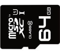 EMTEC Mini Jumbo Ultra - Carte mémoire flash (adaptateur microSDXC vers SD inclus(e)) - 64 Go - UHS Class 1 / Class10 - micro SDXC