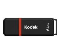 KODAK Clé USB 64Go Classic K102 - USB 2.0, Compatibilité Universelle, Lecture 15MB/s, Écriture 5MB/s, Compactes 54x12x6mm - Noir
