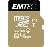 Emtec mSD 64GB UHS-I U1 EliteGold + Adaptateur