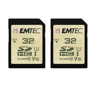 EMTEC Outdoor - Carte mémoire flash - 32 Go - Video Class V30 / UHS-I U3 / Class10 - microSDHC UHS-I (pack de 2)