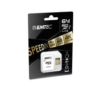 EMTEC SpeedIN' - carte mémoire flash - 64 Go - micro SDXC