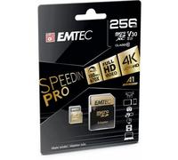 Emtec Carte micro SD Speedin Pro UHS I U3 V30 256 Go