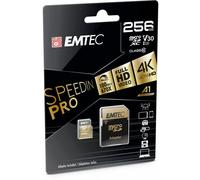 Emtec Carte micro SD Speedin Pro UHS I U3 V30 256 Go