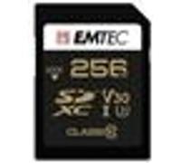 EMTEC SpeedIN' PRO - Carte mémoire flash - 256 Go - Video Class V30 / UHS-I U3 / Class10 - SDXC multicolour G