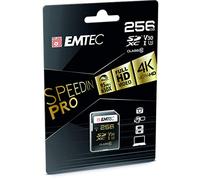 EMTEC SpeedIN' PRO - Carte mémoire flash - 256 Go - Video Class V30 / UHS-I U3 / Class10 - SDXC