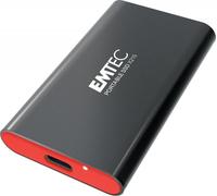 Disque dur externe SSD X210 1 To - USB 3.2 - Noir et rouge EMTEC