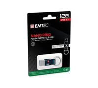EMTEC T100 Nano Ring - Clé USB - 128 Go - USB 3.2 Gen 1