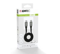 Emtec T700C2 câble USB 1,2 m USB C Noir