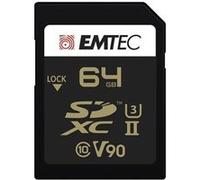 Emtec Carte mémoire SDXC V90 Ultra Pro – Video Class V90 UHS-II U3 – 64 Go
