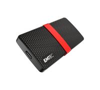 Emtec X200 2 To SSD Externe USB Type-C 3.2 Gen 1, 450 Mo/s, 3D NAND, Compatible Windows, macOS, Linux, Résistant aux chocs, Noir