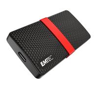 EMTEC - Disque SSD Externe Portable - 3.2 Gen1 - Collection X200 Power Plus - 3D NAND - 2 Tera - Ultra-Performant - Format Poche - Coque Plastique 100% Recyclé