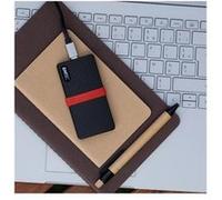 EMTEC X200 - SSD - 2 To - externe (portable) - USB 3.2 Gen 1 (USB-C connecteur) Noir, Rouge