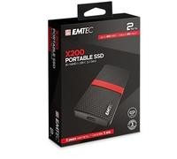 EMTEC X200 - SSD portable 2 To USB-C 3.1 Gen1 (5 Gbit/s) Noir, 450 Mo/s
