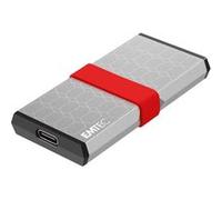 EMTEC X205 - SSD - 512 Go - mini - externe (portable) - USB 3.2 Gen 2 (USB-C connecteur) Argent
