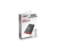 EMTEC X210 - SSD - 256 Go - externe (portable) - USB 3.2 Gen 2 (USB-C connecteur) Noir G