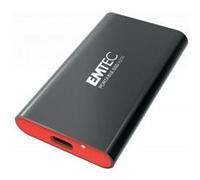 Disque SSD externe Emtec X210 - 128Go (Noir/Rouge)