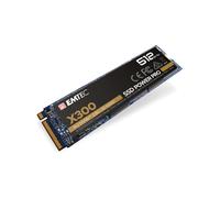 Emtec X300 SSD 512Go M.2 PCIe 3.0 NVMe 3D NAND - Lecture 1700 Mo/s, Écriture 1500 Mo/s - Facteur de forme 2280 - MTBF 2000000h