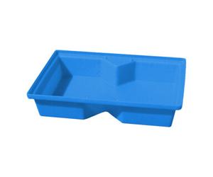 emtez PE Bac de rétention avec grille pour petits conteneurs 80x60,5x17 cm, 43 litres Quantité:1