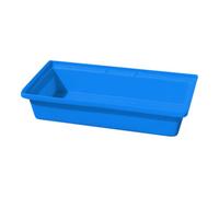 emtez PE Bac de rétention sans grille pour petits contenants 80,5x40,5x17cm, 31 litres Quantité:1