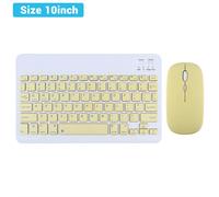 EMTRA-Clavier souris sans fil Bluetooth,pour tablette Android IOS Huawei Xiaomi iPad Air Mini 5,espagnol,coréen,russe - Type yellow Set-English Language