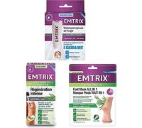 Emtrix - Hydrate, Nourrit et Exfolie Ongles et Pieds - Masque Pieds Tout en 1 - Crème pour Mycoses ou Psoriasis (10 ml) - Régénération Intense Ongles Abîmés avec Huile Essentielle (10ml)