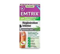 EMTRIX - Régénération Intense - Soins Ongles Pieds/Mains Abimés - Formule Brevetée à Base de Tea Tree - Réduit La Décoloration - Hydrate, Nourrit et Améliore L'Apparence des Ongles - 10 ml