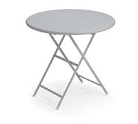 EMU Arc en Ciel Ronde Table Pliante Ø cm. 80 Couleur Gris Nuage Code 72